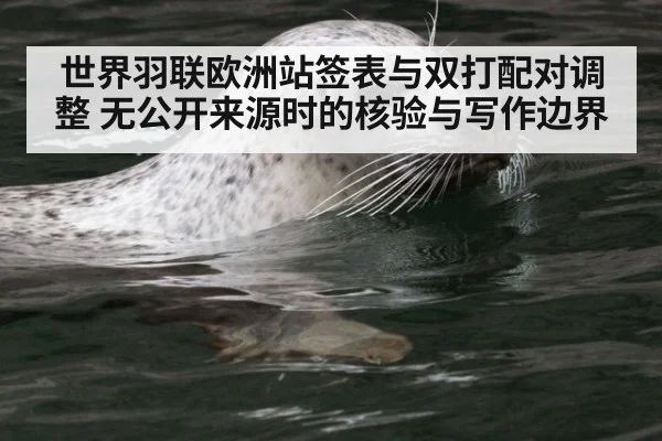世界羽联欧洲站签表与双打配对调整 无公开来源时的核验与写作边界